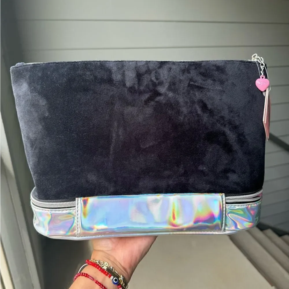 Bling & holographic Jumbo Juicy couture Cosmetics bag